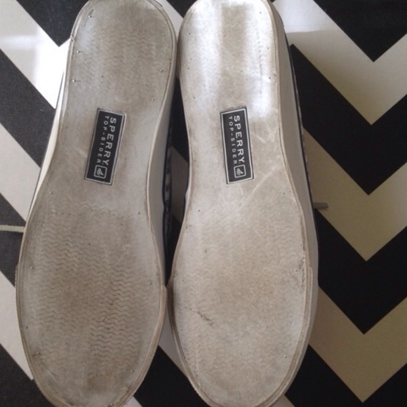 Zebra Sperry Top-Sider Sequin slip on boat shoes - Picture 3 of 5