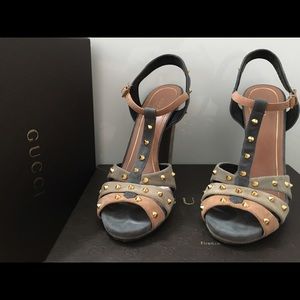 Gucci studded platform sandals