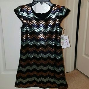 Little girls size 8 sequined dress
