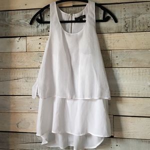 White mesh blouse