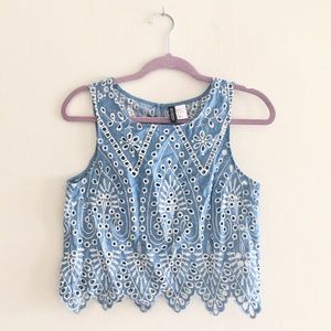 H&M Tops - H&M Embroidered Eyelet Blouse H&M Tops - H&M Embroidered Eyelet Blouse