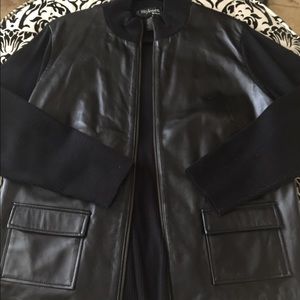 Leather Sweater jacket  women's 2x