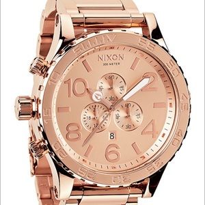 Used Nixon Rose Gold Chronograph Watch