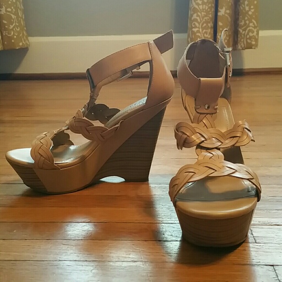 BCBG Platform Wedges