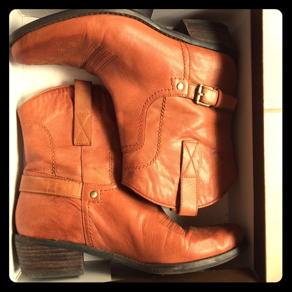 Franco Sarto Leather Ankle Boots