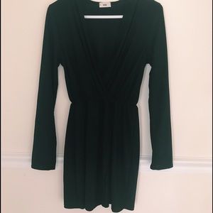 Tobi Black Wrap Dress