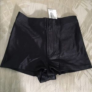 American Apparel Black Disco Shorts