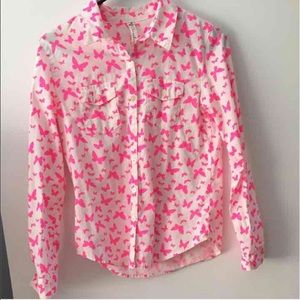 Butterfly dress shirt