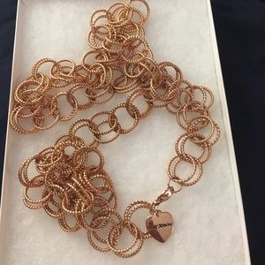 BETSEY JOHNSON gold chain necklace