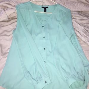 Semi-shear forever 21 button up