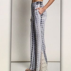 💥Grey and lace💥tie dye lounge pants