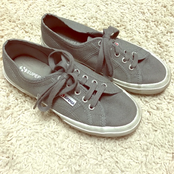 Superga grey size 37.5 unisex shoes