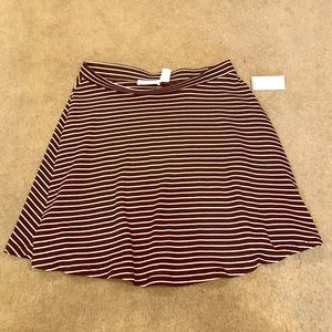 Black and White striped skirt