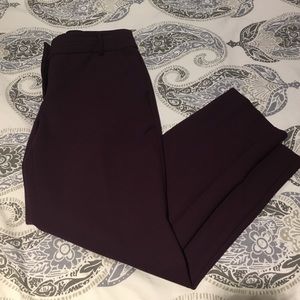 Ann Taylor Loft Purple Julie pant 2p