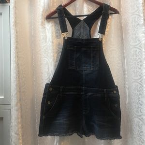 denim short overalls SZ xl