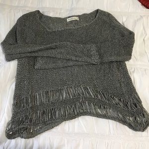 Shredded Abercrombie knit