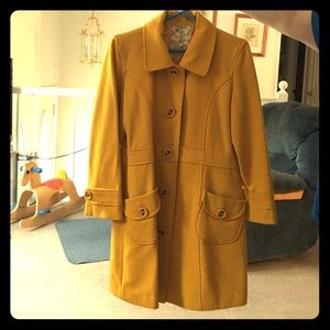 Mustard Yellow Peacoat