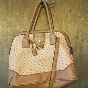 London Fog Ostrich print Satchel