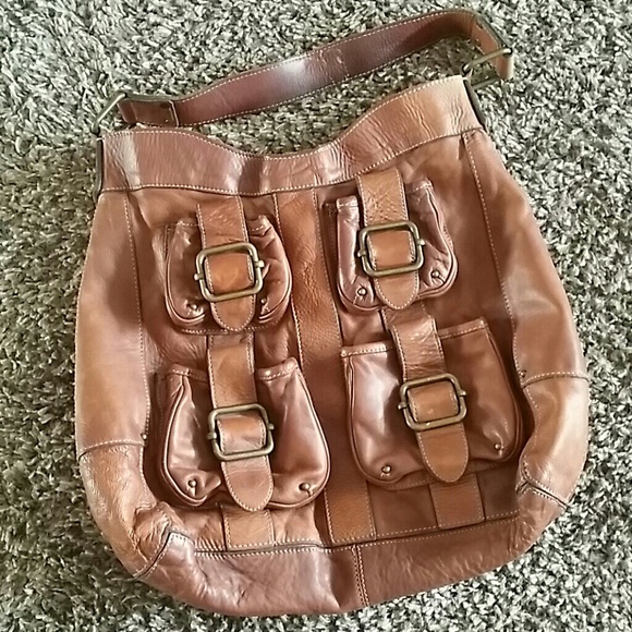 Leather Banana Republic tote purse