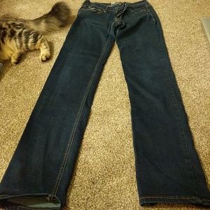 Dark blue straight leg Hollister jeans