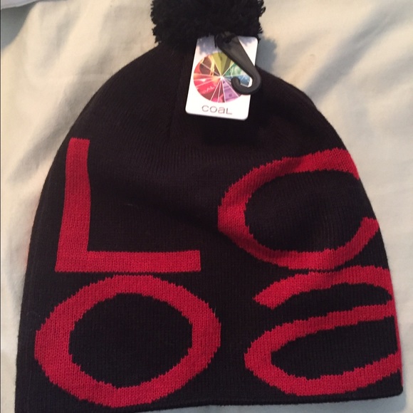 COAL winter hat with pom pom.