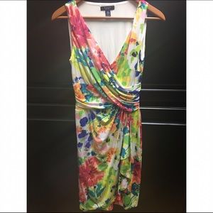 Chaps Floral Cocktail Dress