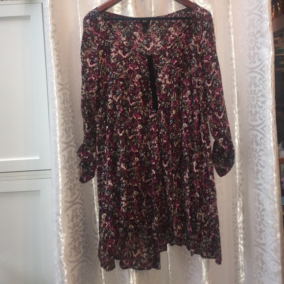 FLOWER CHILD PINK MINI DRESS
