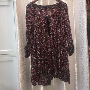 FLOWER CHILD PINK MINI DRESS