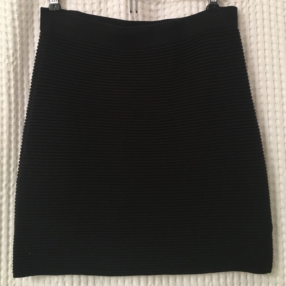 Silence + Noise black knit mini skirt