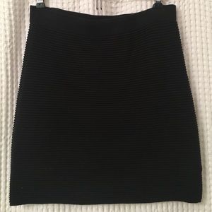 Silence + Noise black knit mini skirt