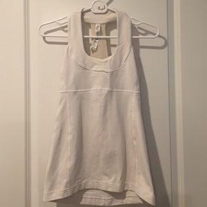 lululemon white top size 4
