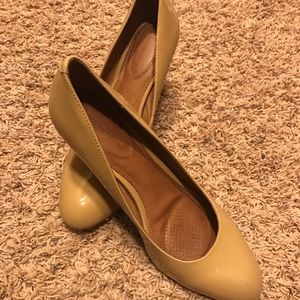 Tan pumps