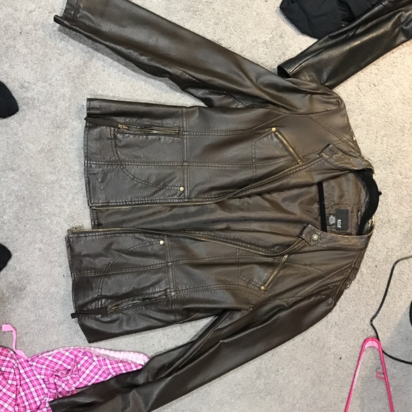 Ana brown leather jacket