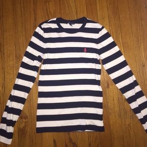 ralph lauren striped long sleeve shirt