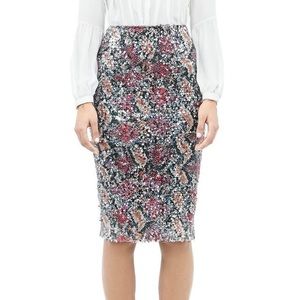 Nicole Miller Carter Sequin Pencil Skirt