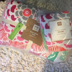 PB Teen Ocean Bloom Quilt