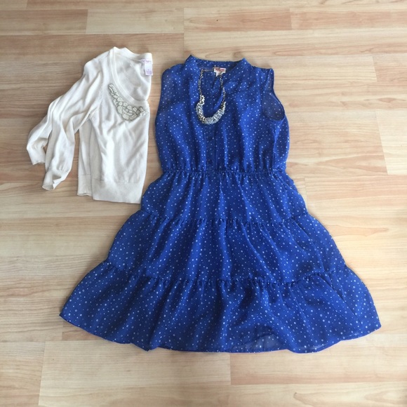 Blue Polka Dot Dress