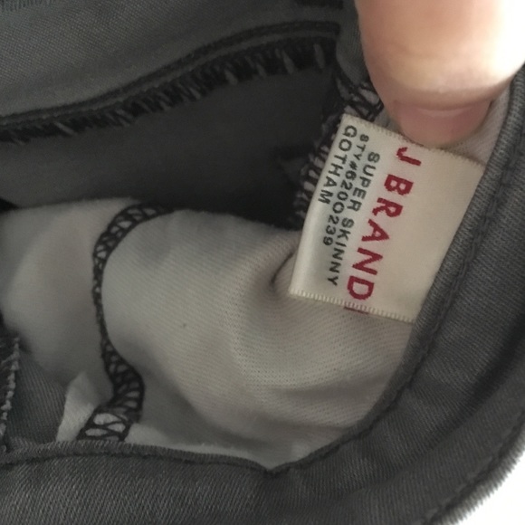 J Brand Super Skinny Gotham Jeans, Grey - Picture 4 of 4