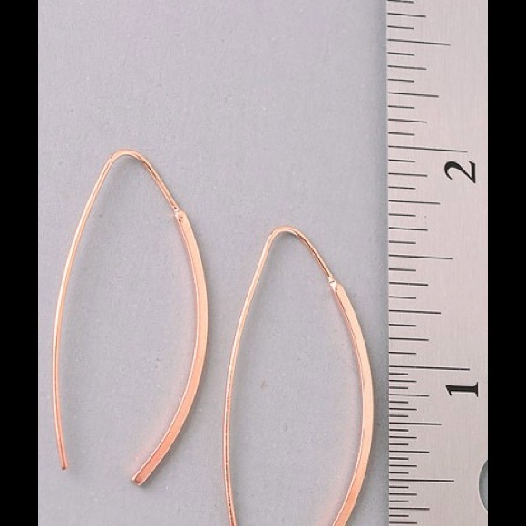Rose Gold Earrings - Picture 2 of 3