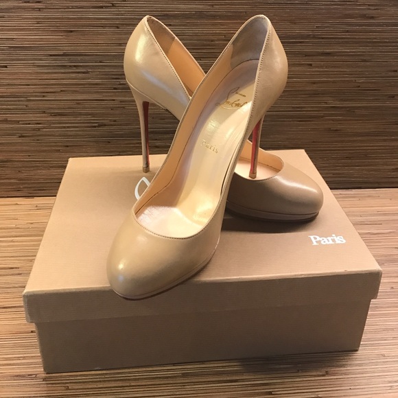 Christian Louboutin FILO 120 KID round toe pumps - Picture 3 of 4