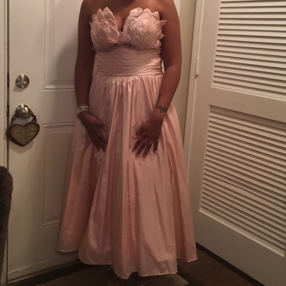 TS Couture Vintage Inspired Tea-length Dress