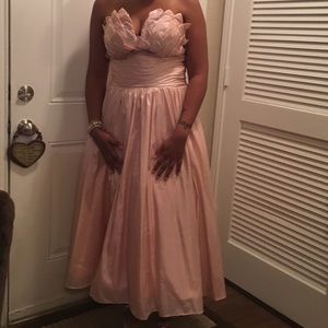 TS Couture Vintage Inspired Tea-length Dress