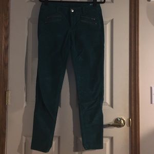 Corduroy skinny leg pants