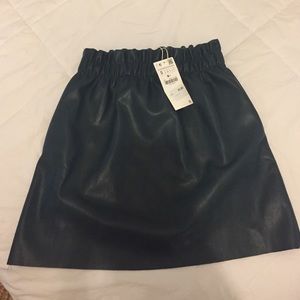 Leather Zara mini skirt