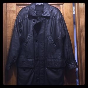 Medium leather jacket