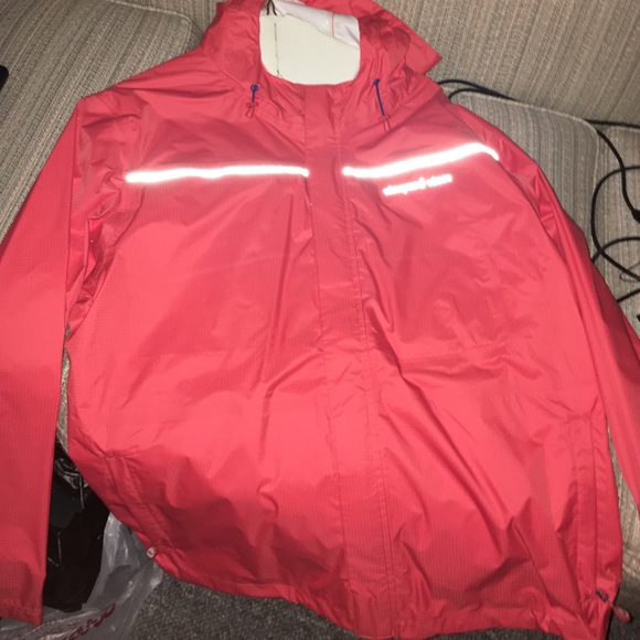 Mens Vineyard Vines Orange Raincoat Size M