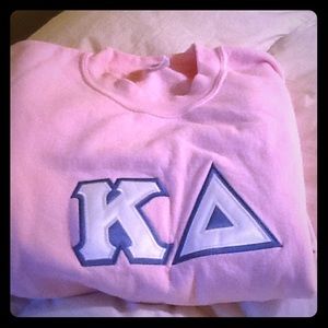 Kappa Delta KD monogrammed sorority sweatshirt lrg