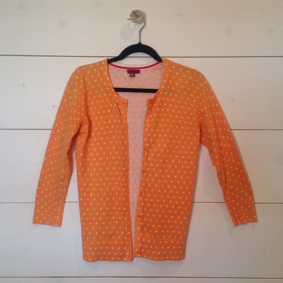*Target* Orange Polka Dot Cardigan