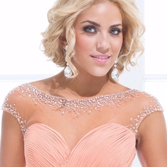 sachin and babi light blue dress Tony Bowls 11580