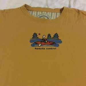 Gently worn soft men's Life is good tee